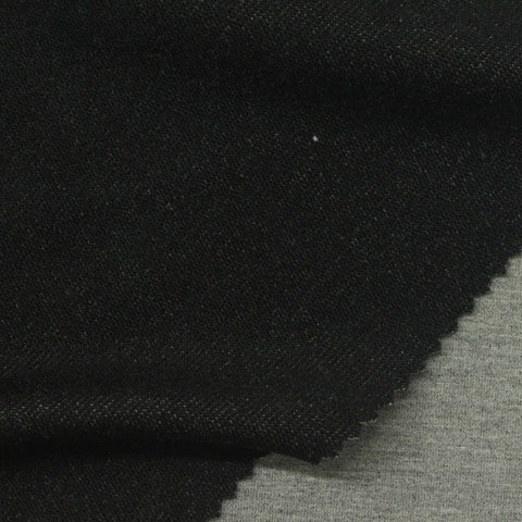 Heather Grey Marl French Terry, Viscose-Poly
