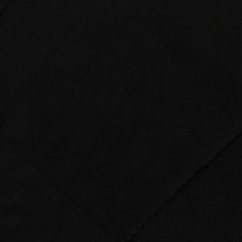 Viscose Stretch Jersey Knit Fabric, 200 gsm — Black, ref EF-238836