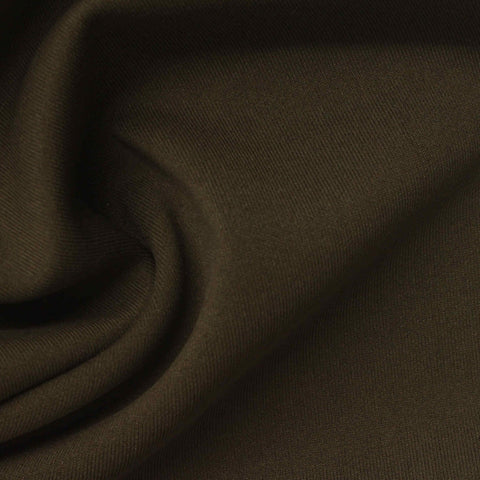 Polyester Stretch Scuba Knit Fabric, 280 gsm, 185 cm — Brown