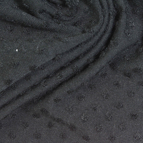Grey Textured-Dot Jacquard, Polyester, 218 gsm