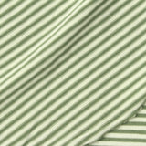 Green Horizontal-Stripe Jersey Knit, Poly-Spandex — photo 1