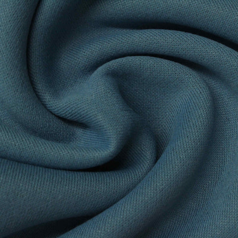 100% Polyester Fleece Fabric, 322 gsm — Blue
