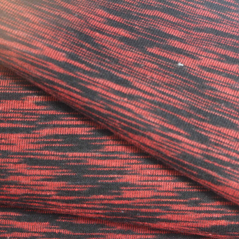 Red Marl Scuba Knit, Cotton-Poly