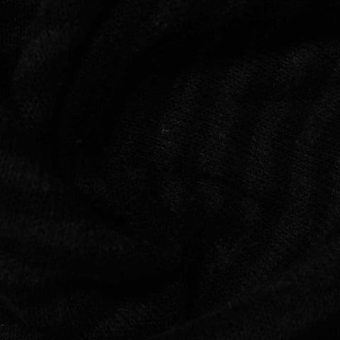 Polyester Acrylic Chunky Knit Fabric, 415 gsm, 155 cm — Black