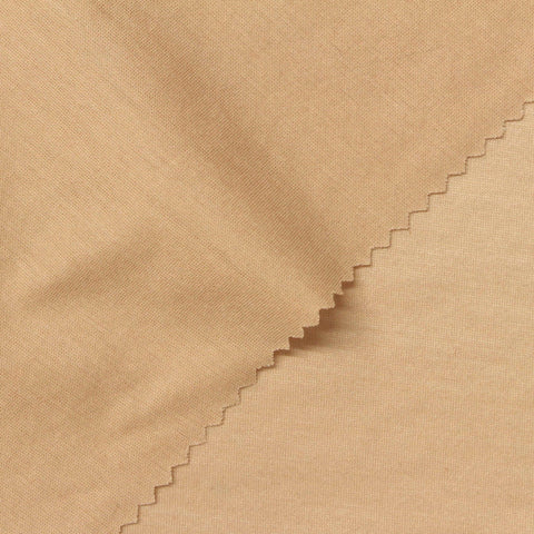 Cotton Linen Jersey Knit Fabric, 135 gsm, 165 cm — Khaki