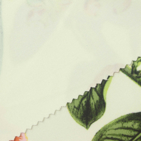 Pink Floral Scuba Knit, Polyester, 240 gsm