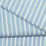 Light Blue Vertical-Stripe Woven, Poly-Cotton, 110 gsm — photo 1