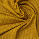 Viscose Stretch Rib Knit Fabric, 240 gsm, 150 cm — Khaki — photo 1