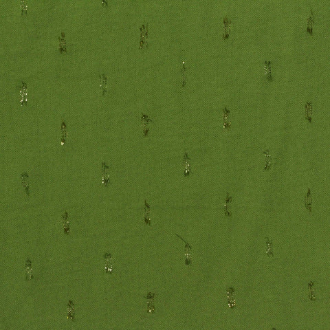 Polyester Metallic Woven Fabric, 160 gsm, 148 cm — Green