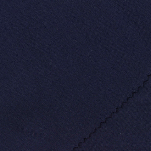 Viscose Nylon Stretch Ponte Knit Fabric, 305 gsm, 160 cm — Navy