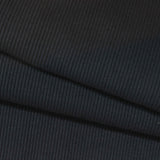 Cotton Stretch Rib Knit Fabric, 440 gsm, 120 cm — Navy — photo 1