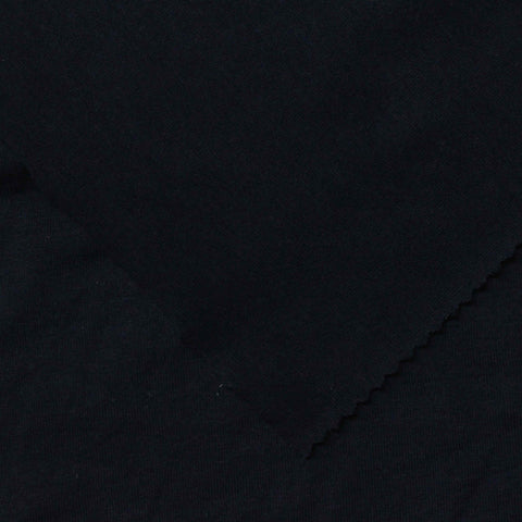 Polyester Cotton Jersey Knit Fabric, 140 gsm — Black, ref EF-236337