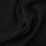 Nylon Stretch Knit Fabric, 257 gsm, 145 cm — Black — photo 1