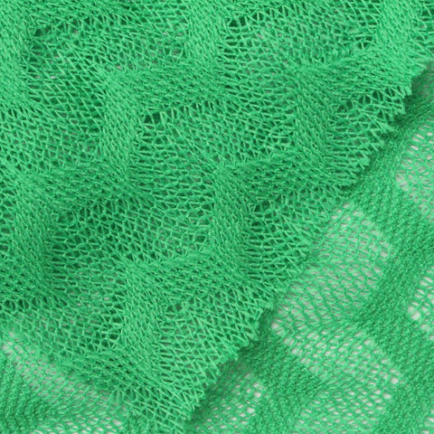 Green Diamond Warp Knit, Polyester