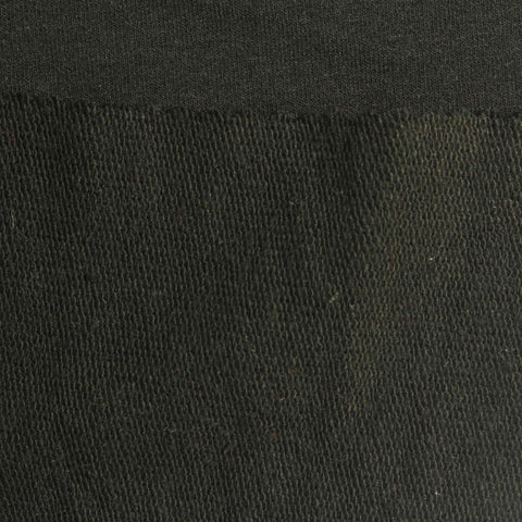 Polyester Cotton Stretch French Terry Fabric, 380 gsm, 150 cm — Green