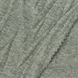 Heathered Grey Marl Rib Knit, Cotton, 140 gsm — photo 1