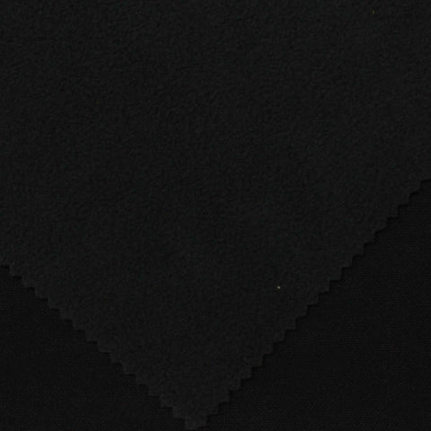 Polyester Cotton Fleece Fabric, 320 gsm — Black