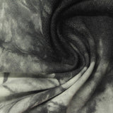 Black Abstract French Terry, Cotton-Poly, 215 gsm — photo 1