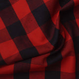 Red Check Poplin, Cotton, 145 cm, ref EF-206222 — photo 1