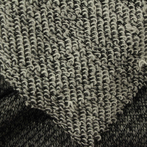 Black Marl French Terry, Poly-Viscose, 231 gsm