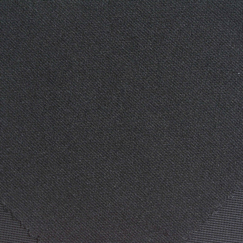 Black Ribbed Rib Knit, Polyester