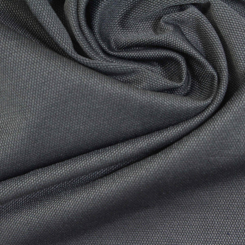 Dark Grey Marl Piqué Knit, Polyester, 183 gsm