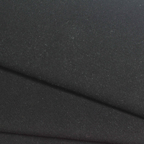 Polyester Stretch Interlock Knit Fabric, 350 gsm, 160 cm — Black