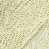 Cream Diamond Pointelle Knit, Poly-Cotton, 290 gsm — photo 1