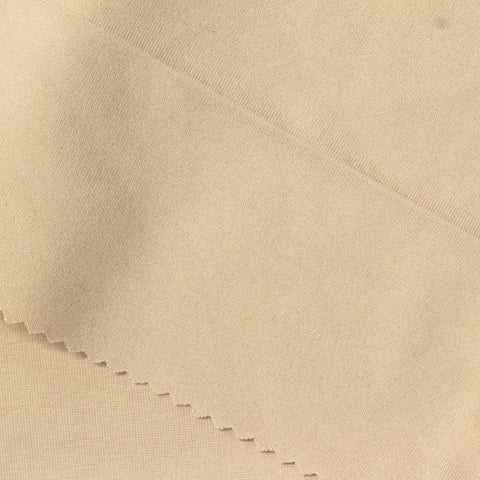 Viscose Nylon Stretch Ponte Knit Fabric, 400 gsm, 160 cm — Beige