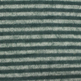 Dark Green Horizontal-Stripe Chunky Knit, Polyester, 150 gsm — photo 1