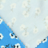 Printed Polyester Stretch Milk Silk Knit Fabric, 170 gsm, 160 cm — Blue — photo 1