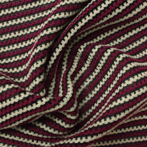 White Dots Interlock Knit, Poly-Acrylic