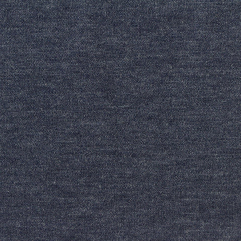 Dark Blue Marl French Terry, Poly-Viscose, 268 gsm