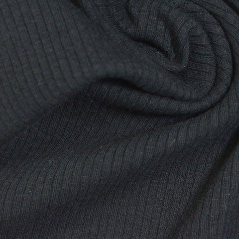 Charcoal Rib Knit