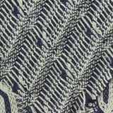 Jacquard 100% Polyester Pointelle Knit Fabric, 370 gsm, 150 cm — Navy — photo 1