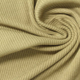 Viscose Stretch Rib Knit Fabric, 260 gsm, 150 cm — Khaki — photo 1