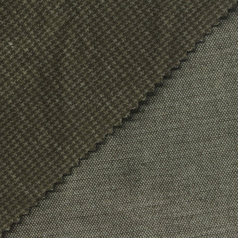 Heathered Green Marl Jacquard, Cotton-Poly