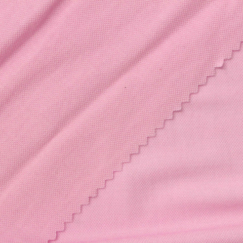 Viscose Nylon Piqué Knit Fabric, 180 gsm, 178 cm — Pink
