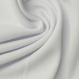 Polyester Cotton Piqué Knit Fabric, 230 gsm, 155 cm — White — photo 1