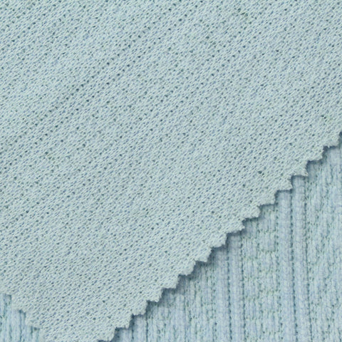 Light Blue Tone-on-Tone Jacquard, Polyester, 300 gsm