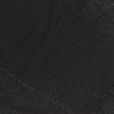 Silver Glitter-Fleck Jersey Knit, Poly-Viscose