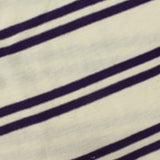 Dark Purple Stripes Rib Knit, Cotton-Viscose — photo 1