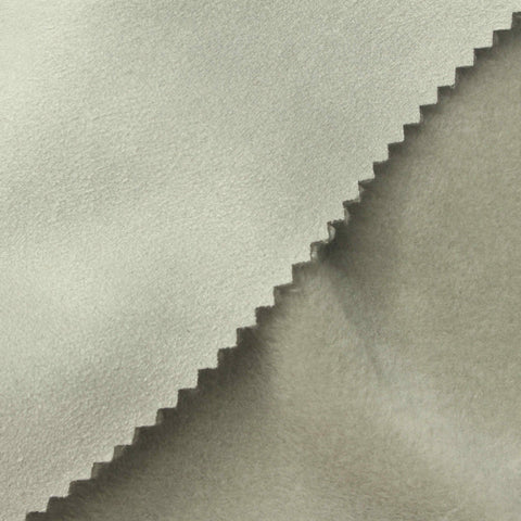 Brushed Polyester Stretch Faux Suede Fabric, 350 gsm, 145 cm — Khaki