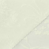 White Tone-on-Tone Floral Jacquard, Polyester, 160 gsm — photo 1