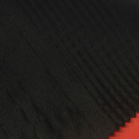 Black Vertical-Line Jacquard, Poly-Cotton