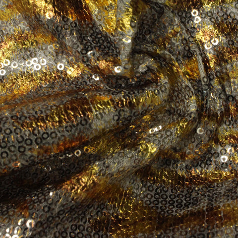 Silver Sequins Jacquard, Polyester