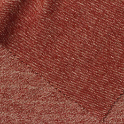 Red Marl Interlock Knit, Cotton-Poly