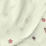 Purple Floral Rib Knit, Polyester, 180 gsm — photo 1
