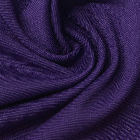 Polyester Stretch Ponte Knit Fabric, 320 gsm, 160 cm — Purple