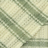 Cream Horizontal-Stripe Rib Knit, Cotton-Poly, 213 gsm — photo 1